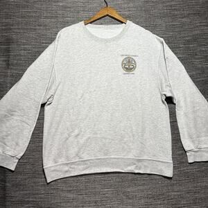 San Diego Sweatshirt Men's L Country Grand Jury Gray Pullover Vintage